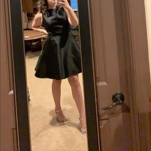 B-Darlin black silk lace up homecoming dress